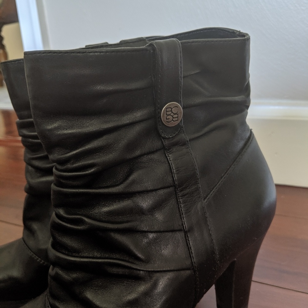 BCBG leather booties